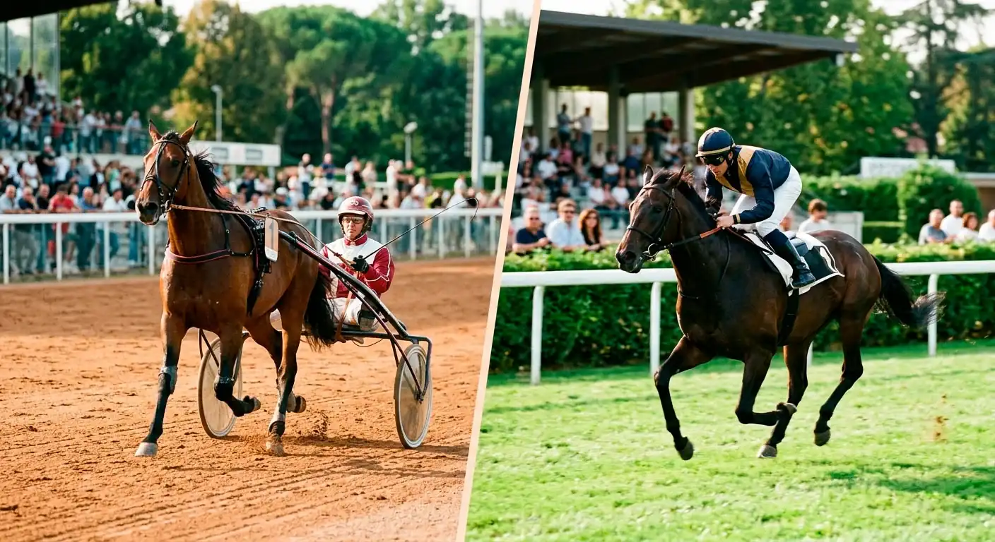 Differenza tra trotto e galoppo nelle corse dei cavalli